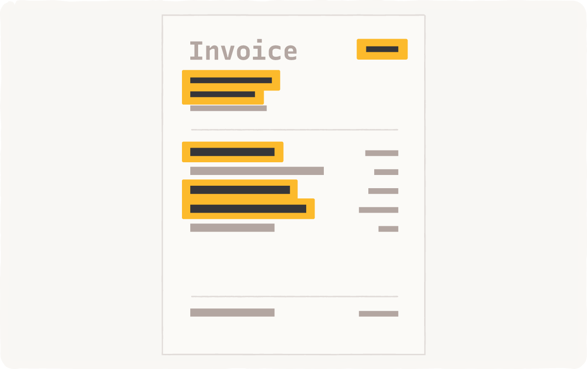 OCR and AI analysis illustration