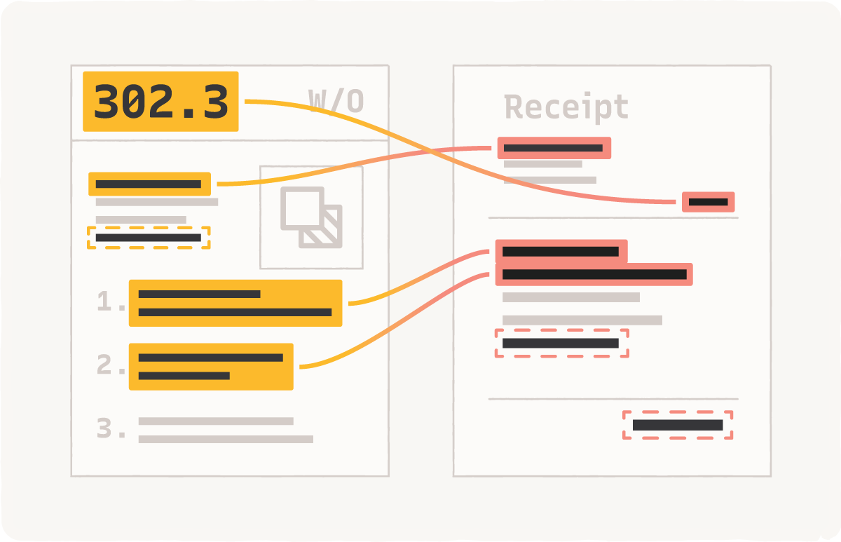 OCR and AI analysis illustration